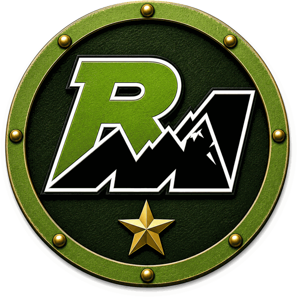 Closers department logo — RM in neon green